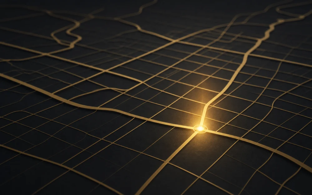 Local search map coordinate - Gilkes Media
