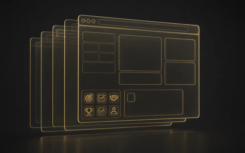 Website build wireframe - Gilkes Media