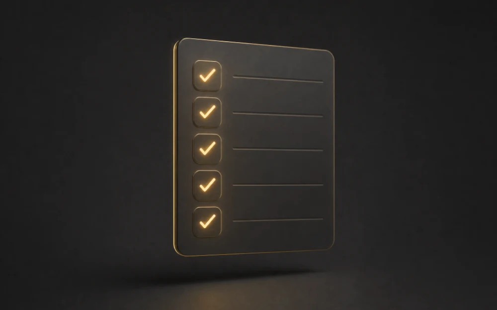 Maintenance checklist panel - Gilkes Media