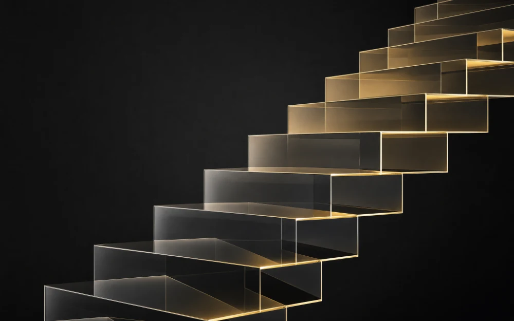 Website ranking growth staircase - Gilkes Media